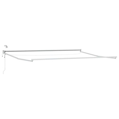 Električni sklopivi okvir tende 4,5 x 3 m, aluminij, bijeli