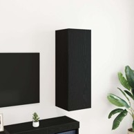 TV zidni ormarić, 30,5x30x90 cm, crni hrast, umjetno drvo 