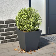 Vrtna sadilica antracit 30x30x30 cm čelična