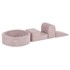 PLUSH NEST Mekani poligon, 4 elementa, svijetlo roza