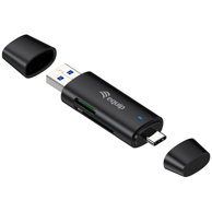 EQUIP Čitač kartica 245462 USB-A/USB-C, crni