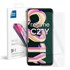 Set preklopnih futrola za Realme C21Y / C25Y, leptir + staklo, ljubičasta