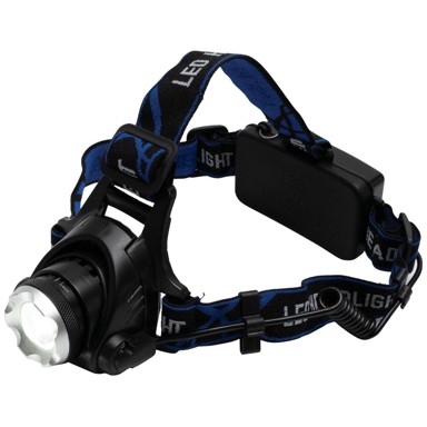 HOME Svjetiljka naglavna HLM 5R, LED, naglavna, Zoom, 1000 lumena, crna