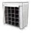 COMPACTOR Crna tekstilna polica za cipela Shoes, 25 pretinaca