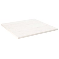 Ploča za stol, četvrtasta, 90 x 90 x 2,5 cm, masivna borovina, bijela