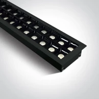 ONE LIGHT Ugradbena svjetiljka led 96pcs spots ugr17 40w cw 1300mm 34d linear 230v crna dm38150br/b/c