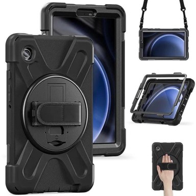 ESTUFF Defender futrola Austin, za Galaxy Tab A9+, bez zaštitnog stakla, crna