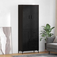 Kuhinjski ormarić 69,5x34x180 cm od konstruiranog drva, crni hrast