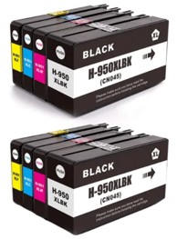 TISKAJPOCENI Zamjenska tinta HP 950XL 2x + 951XL 6x / C2P43AE, OfficeJet Pro 276, 8100, 8600, 8610, 8620, 8630, 8640 XL, 2x crna, 2x cijan, 2x magenta, 2x žuta