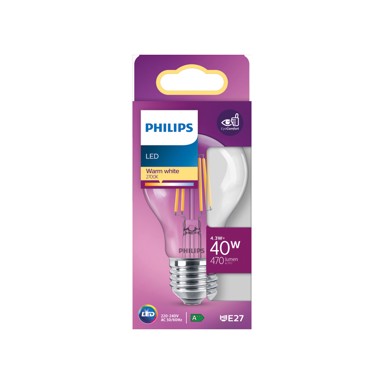 PHILIPS LED žarulja Filament, 4W (40W), 2700K, 15000h, A60