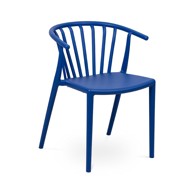 BONAMI ESSENTIALS Plava plastična vrtna stolica Capri