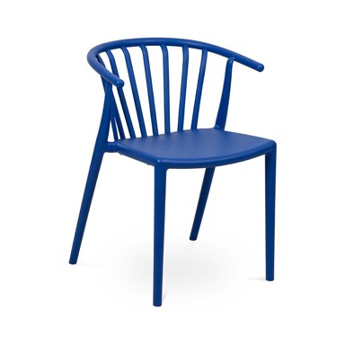 BONAMI ESSENTIALS Plava plastična vrtna stolica Capri