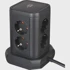 BRENNENSTUHL Produžni toranj 8-utičnica 2×USB-A 1×USB-C crni 2 m