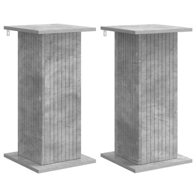 Stalak za biljke 2 kom 30,5x30x60,5 cm, betonska siva