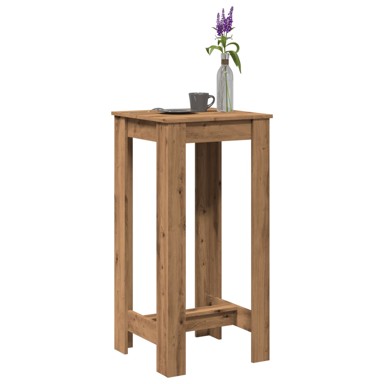 Barski stol 51x50x103,5 cm, konstruirano drvo, siva boja hrasta