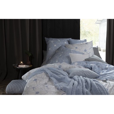 Posteljina STIL Saten Primrose 200x200 + 2x60x80 cm, plava