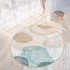 MILA HOME Plavi/bež perivi okrugao tepih ø 100 cm Puddle 