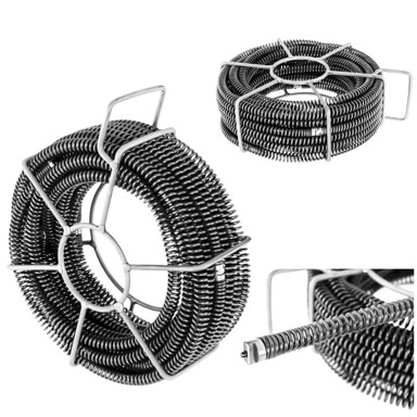 MSW spiralni čistač cijevi s oprugom, 6x2,45 m, promjer 16 mm