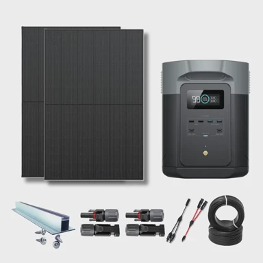 ECOFLOW Solarni set za vikendice 2kWh, DELTA 2 Max + 2×440W (880W)