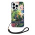 GUESS Tvrda futrola s cvjetnim uzorkom i remenom za Apple iPhone 14 Pro Max