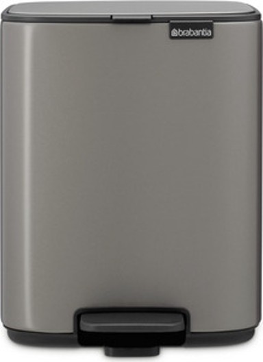 BRABANTIA Bo kanta s pedalom, 7 l, platina
