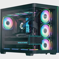 AEROCOOL Kućište P500C EVO-G-BK-v1, tower, crno, kaljeno staklo x2