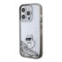 KARL LAGERFELD Prozirna maskica za Apple iPhone 15 Pro s tekućim šljokicama