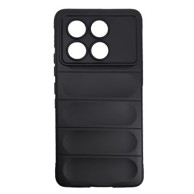 MAXMOBILE Maska Hard Protection Waves za Poco X6 Pro, crna