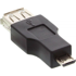 INLINE USB-A adapter ženski na USB-A, crni