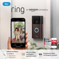 RING Battery video doorbell (Certificirano obnovljeno) punjiva video nadzorna zvona