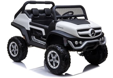 Auto na akumultor Mercedes Unimog 4x4, bijeli