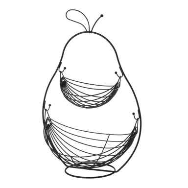 CASA SELECCIÓN Metalo dvoetažna košara s voćem