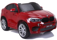Licencirani auto na akumulator BMW X6M, dvosjed, crveni/lakirani