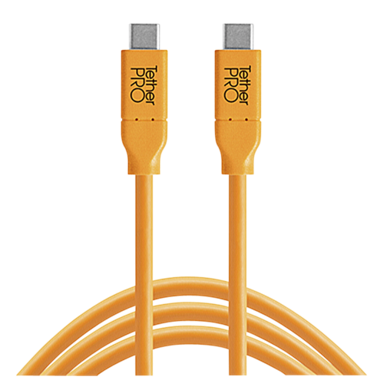 TETHER TOOLS Kabel za fotoaparat USB-C to USB-C, 4,60 m, narančasti