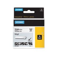 DYMO Rhino vinilna traka 18444, 12 mm, crna na bijeloj