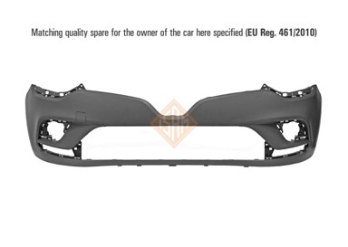ISAM Prednji branik Renault Clio 13-20, 16-, senzori 2X, 285524