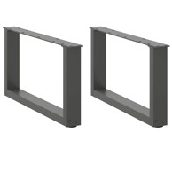 Noge stolića za kavu U-oblika 2 kom antracit 70x(30-31)cm čelik