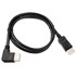 INLINE 8K (UHD-2) DisplayPort kabel, lijevo savijen, crni, 1 m 17151L