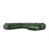 MAZZINI SOFAS Tamno zelena kutna garnitura (lijevi kut) Vanda, 384x284x85 cm