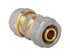 DIAMOND PEX-AL-PEX konektor D16x16 16x16 mm, kromirani