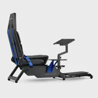 NEXT LEVEL RACING Simulator Flight Simulator Boeing Commercial Edition NLR-S027, crno-plava boja, PU koža, maksimalna težina 150 kg, visina korisnika 120–210 cm