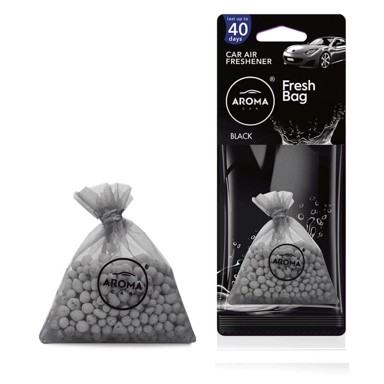 AROMA CAR Osvježivač zraka Fresh Bag Black, keramički