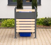 WESTMANN Obloga za kantu za smeće Planum, 1 x 240 l, 90 x 90 x 120 cm, drveni izgled
