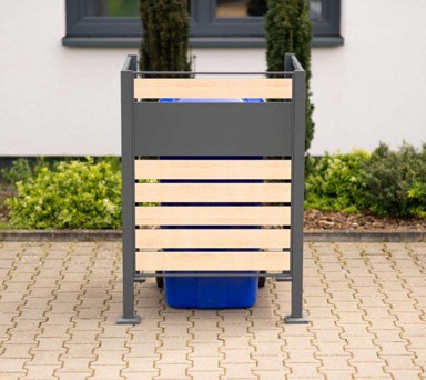 WESTMANN Obloga za kantu za smeće Planum, 1 x 240 l, 90 x 90 x 120 cm, drveni izgled