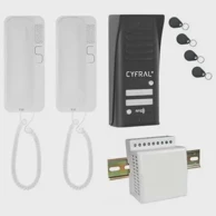 ORNO Interkom Cyfral Cosmo 2-Tenant, crni