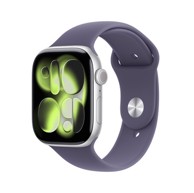 APPLE Watch Series 11 GPS + Cellular 46 mm srebrno aluminijsko kućište sa sportskom narukvicom Purple Fog S/M