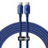 BASEUS USB kabel C na USB kabel C, 100 W, 1,2 m, plavi