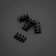 KING MOD SERVICE Organizator kablova 6-slot 3mm, mali, crni, set od 5, ZUUV-174