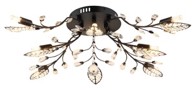 GLOBO Stropna svjetiljka Janis 8x G9 LED, crna