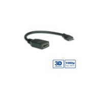 ROLINE Adapter HDMI na miniHDMI s mrežom, 0,15 m 
